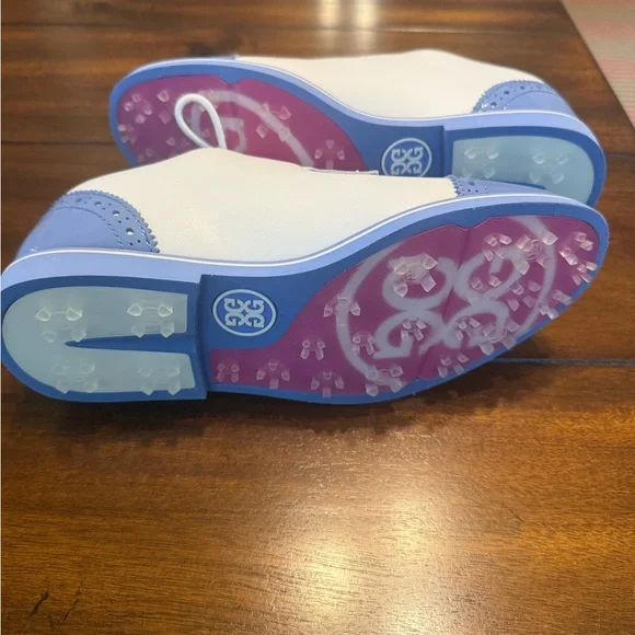 NEW⛳️G/FORE Women Quilted Cap Toe Gallivanter Golf Shoes Snow/Vista Blue size 5 - Picture 10 of 10